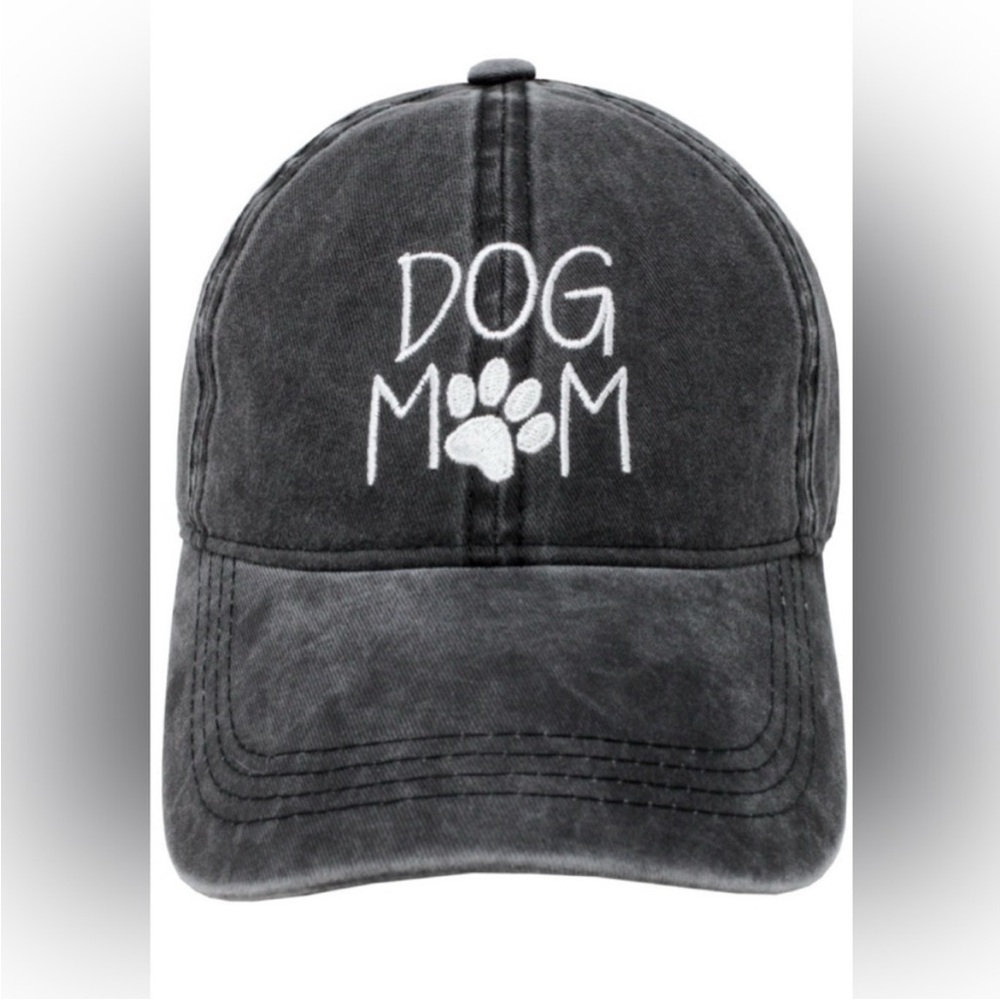 NWT David & Young Women's Dog Mom Embroidered Baseball Cap